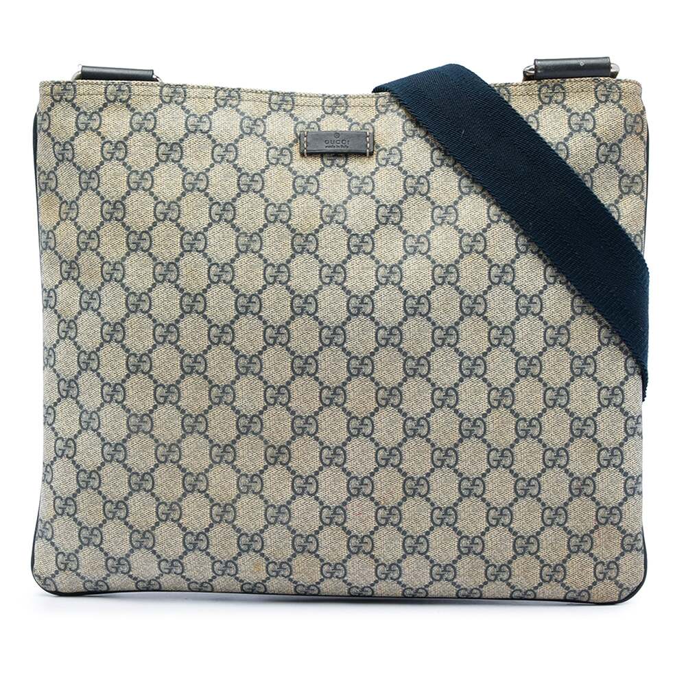 Gucci Zip Top Messenger Bag Gg Coated #332583G69B
